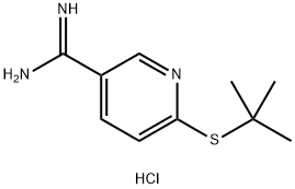 6-(叔丁基硫烷基)吡啶-3-羧亚胺盐酸盐结构式