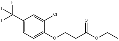 Ethyl 3-[2-chloro-4-(trifluoromethyl)-phenoxy]propanoate结构式