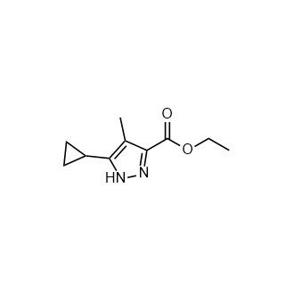 5-环丙基-4-甲基-1H-吡唑-3-羧酸乙酯图片