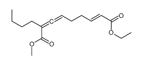 9-O-ethyl 1-O-methyl 2-butylnona-2,3,7-trienedioate结构式