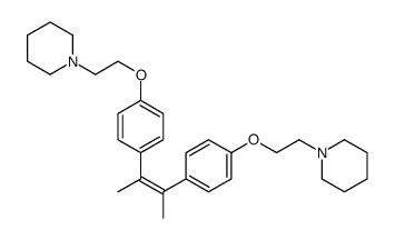 1-[2-[4-[(E)-3-[4-(2-piperidin-1-ylethoxy)phenyl]but-2-en-2-yl]phenoxy]ethyl]piperidine Structure