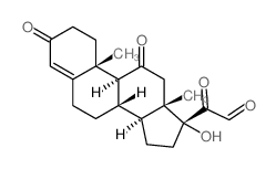 Pregn-4-en-21-al,17-hydroxy-3,11,20-trioxo- (6CI,7CI,8CI,9CI)结构式