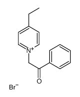 2-(4-ethylpyridin-1-ium-1-yl)-1-phenylethanone,bromide Structure