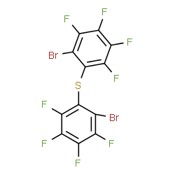 Bis(2-bromo-3,4,5,6-tetrafluorophenyl) sulfide结构式