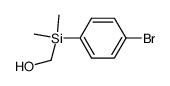 ((4-bromophenyl)dimethylsilyl)methanol Structure