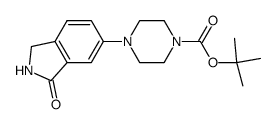 tert-butyl 4-(3-oxo-2,3-dihydro-1H-isoindol-5-yl)piperazine-1-carboxylate结构式