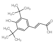 3,5-DI-TERT-BUTYL-4-HYDROXYCINNAMIC ACID structure