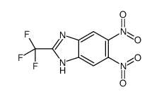 5,6-dinitro-2-(trifluoromethyl)-1H-benzimidazole结构式