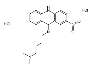 9-((4-(Dimethylamino)butyl)amino)-2-nitroacridine dihydrochloride结构式