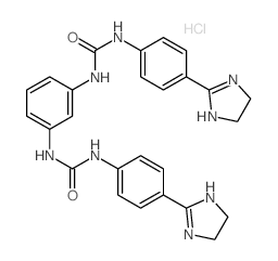 Urea,N,N''-1,3-phenylenebis[N'-[4-(4,5-dihydro-1H-imidazol-2-yl)phenyl]-,dihydrochloride (9CI) picture