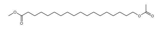 18-acetoxy-octadecanoic acid methyl ester结构式