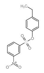 Benzenesulfonic acid,3-nitro-, 4-ethylphenyl ester Structure