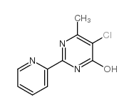 5-CHLORO-6-METHYL-2-(2-PYRIDYL)PYRIMIDIN-4-OL Structure