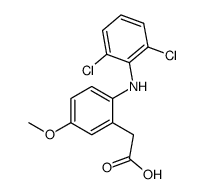 (2-(2,6-Dichlor-anilino)-5-methoxy-phenyl)-essigsaeure Structure