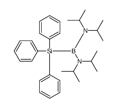 N-[[di(propan-2-yl)amino]-triphenylsilylboranyl]-N-propan-2-ylpropan-2-amine Structure