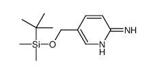 5-((叔丁基二甲基甲硅烷基氧基)甲基)吡啶-2-胺结构式
