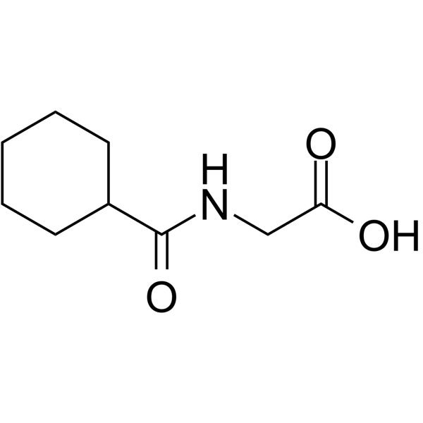 2-(Cyclohexanecarboxamido)acetic acid Structure