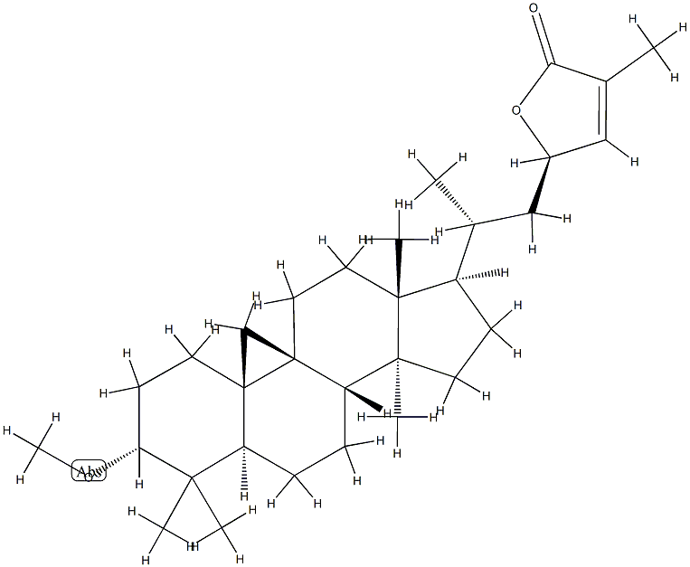 (23R)-23-Hydroxy-3α-methoxy-9β,19-cyclo-5α-lanost-24-en-26-oic acid γ-lactone picture