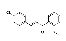 3-(4-chlorophenyl)-1-(5-methyl-2-methylsulfanylphenyl)prop-2-en-1-one结构式