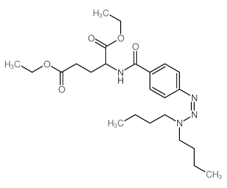 Glutamic acid,N-[p-(3,3-dibutyl-1-triazeno)benzoyl]-, diethyl ester, L- (8CI) structure