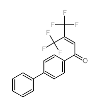 1-(4-Biphenylyl)-4,4,4-trifluoro-3-trifluoromethyl-2-buten-1-one Structure