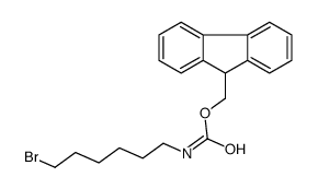 9H-fluoren-9-ylmethyl N-(6-bromohexyl)carbamate Structure