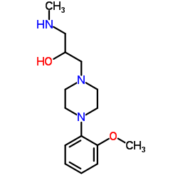 1-[4-(2-Methoxyphenyl)-1-piperazinyl]-3-(methylamino)-2-propanol Structure