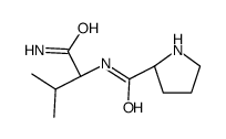 (2S)-N-[(2S)-1-amino-3-methyl-1-oxobutan-2-yl]pyrrolidine-2-carboxamide Structure