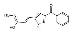 3-(4-benzoyl-1H-pyrrol-2-yl)-N-hydroxyprop-2-enamide Structure