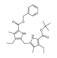 benzyl 5'-t-butoxycarbonyl-3,4'-diethyl-4,3'-dimethyl-2,2'-dipyrrylmethane-5-carboxylate结构式