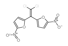 Furan,2,2'-(dichloroethenylidene)bis[5-nitro- (9CI) structure