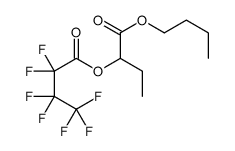 Heptafluorobutyric acid 1-(butoxycarbonyl)propyl ester Structure