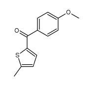 (4-methoxyphenyl)(5-methylthiophen-2-yl)methanone结构式