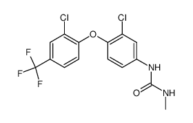 1-[3-Chloro-4-(2-chloro-4-trifluoromethyl-phenoxy)-phenyl]-3-methyl-urea结构式