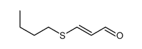 3-butylsulfanylprop-2-enal Structure