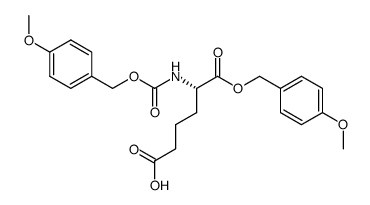 α-(4-methoxybenzyl)-N-(4-methoxybenzyloxycarbonyl)-L-α-aminoadipic acid结构式