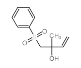 1-(benzenesulfonyl)-2-methyl-but-3-en-2-ol Structure