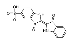 3,3'-Dioxo[Δ2,2'-biindoline]-5-sulfonic acid Structure