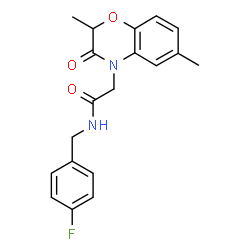 4H-1,4-Benzoxazine-4-acetamide,N-[(4-fluorophenyl)methyl]-2,3-dihydro-2,6-dimethyl-3-oxo-(9CI) picture