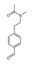 N-[2-(4-formylphenyl)ethyl]-N-methylacetamide Structure