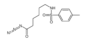 6-[(4-methylphenyl)sulfonylamino]hexanoyl azide Structure