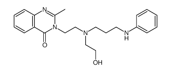 3-{2-[(3-anilino-propyl)-(2-hydroxy-ethyl)-amino]-ethyl}-2-methyl-3H-quinazolin-4-one Structure