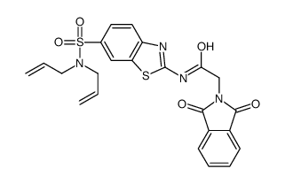 N-[6-[bis(prop-2-enyl)sulfamoyl]-1,3-benzothiazol-2-yl]-2-(1,3-dioxoisoindol-2-yl)acetamide Structure