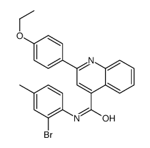 N-(2-bromo-4-methylphenyl)-2-(4-ethoxyphenyl)quinoline-4-carboxamide结构式