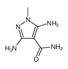 1H-Pyrazole-4-carboxamide,3,5-diamino-1-methyl-结构式