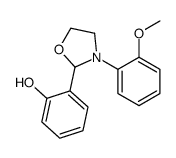 2-[3-(2-methoxyphenyl)-1,3-oxazolidin-2-yl]phenol结构式