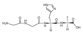 H-Gly-Gly-His-Ala-OH structure