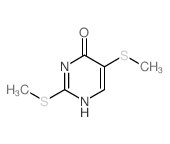 4(3H)-Pyrimidinone, 2,5-bis(methylthio)-结构式