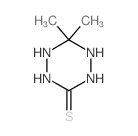 1,2,4,5-Tetrazine-3(2H)-thione,tetrahydro-6,6-dimethyl- structure