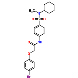 2-(4-Bromophenoxy)-N-{4-[cyclohexyl(methyl)sulfamoyl]phenyl}acetamide结构式